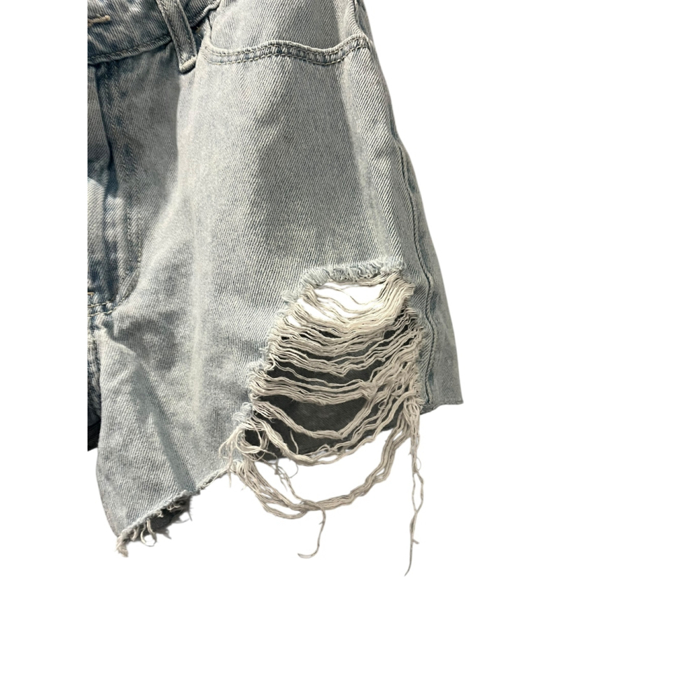 Hollister Ultra High Rise Vintage Relaxed Mom Shorts Size 1 Waist 25" Light Wash - Picture 3 of 5